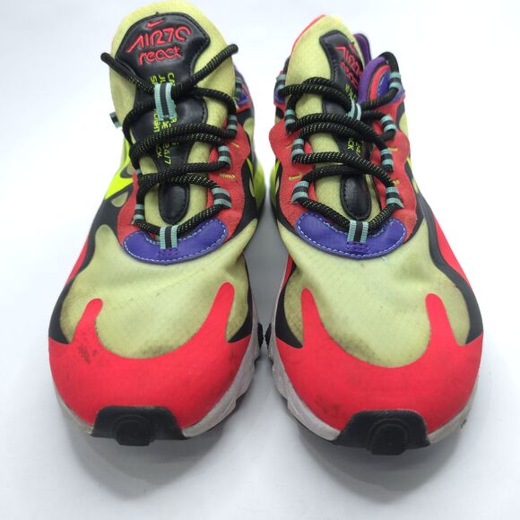 Nike Air Max 270 React Men’s Running Sneakers Size 8 CU4705-001 Multicolor main image 6